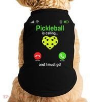 Pickle Ball Is Calling Team Gear & Player Funny Pickleball Doggie Tank thumb 0