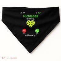 Pickle Ball Is Calling Team Gear & Player Funny Pickleball USA-Made Doggie Bandana thumb 0