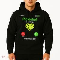 Pickle Ball Is Calling Team Gear & Player Funny Pickleball Hoodie thumb 2