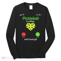 Pickle Ball Is Calling Team Gear & Player Funny Pickleball Long Sleeve Shirt thumb 0