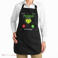 Pickle Ball Is Calling Team Gear & Player Funny Pickleball Apron thumb 2