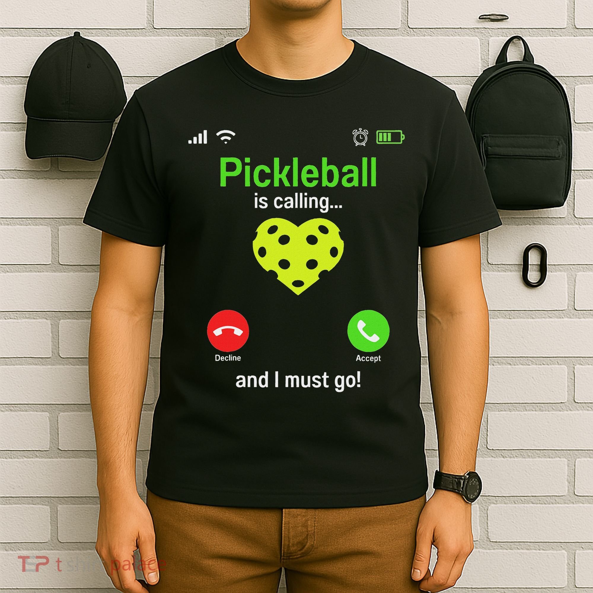 Pickle Ball Is Calling Team Gear & Player Funny Pickleball T-Shirt