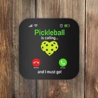 Pickle Ball Is Calling Team Gear & Player Funny Pickleball Coaster thumb 0