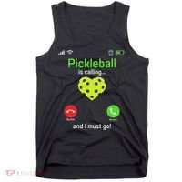 Pickle Ball Is Calling Team Gear & Player Funny Pickleball Tank Top thumb 0