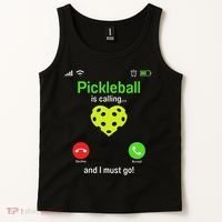 Pickle Ball Is Calling Team Gear & Player Funny Pickleball Tank Top thumb 2