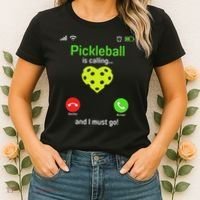 Pickle Ball Is Calling Team Gear & Player Funny Pickleball Women's T-Shirt thumb 2
