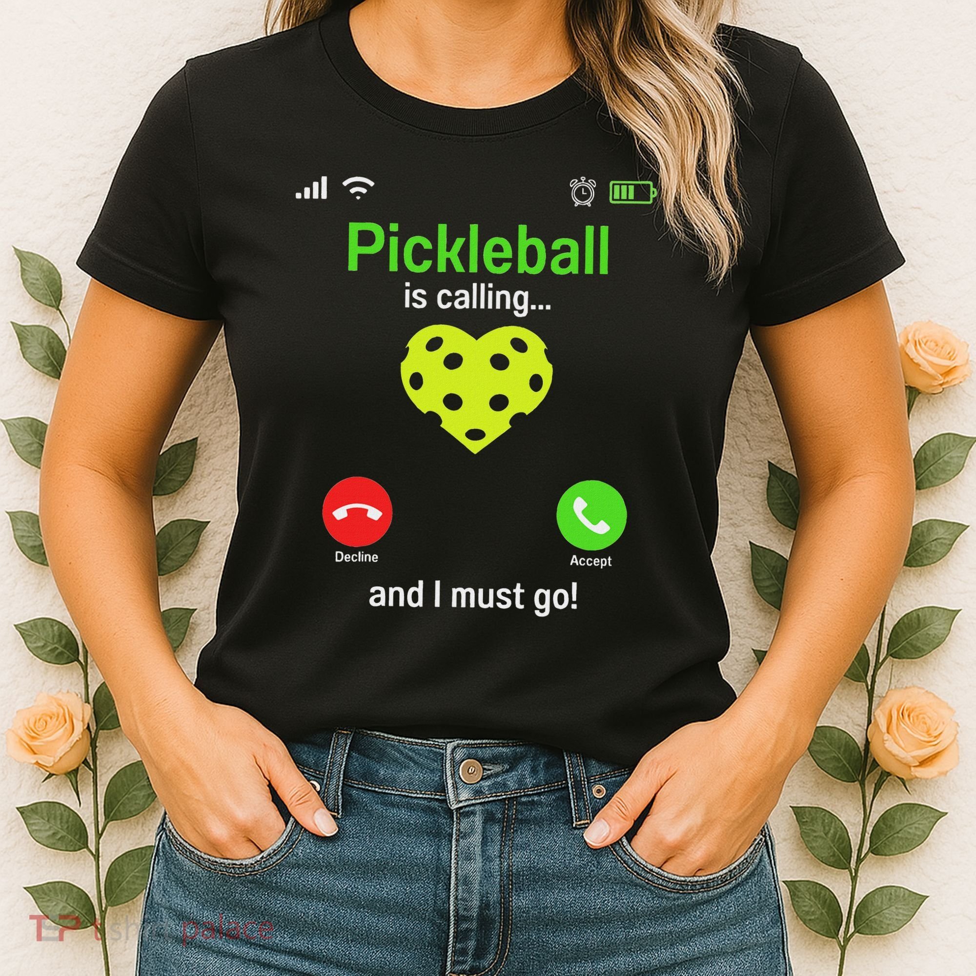 Pickle Ball Is Calling Team Gear & Player Funny Pickleball Women's T-Shirt