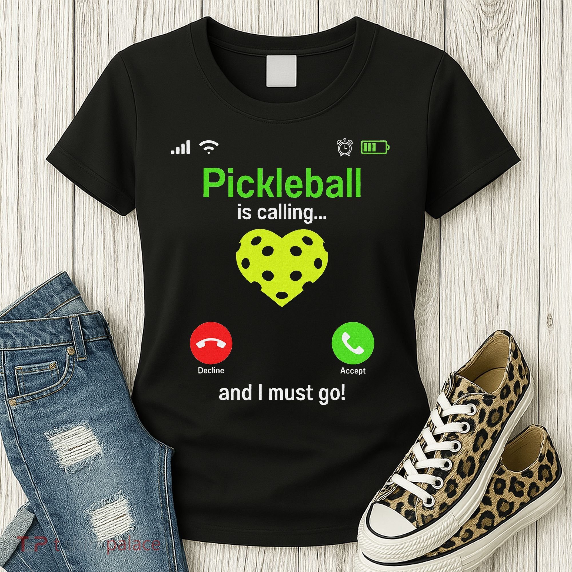 Pickle Ball Is Calling Team Gear & Player Funny Pickleball Women's T-Shirt