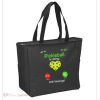 Pickle Ball Is Calling Team Gear & Player Funny Pickleball Tote Bag thumb 2