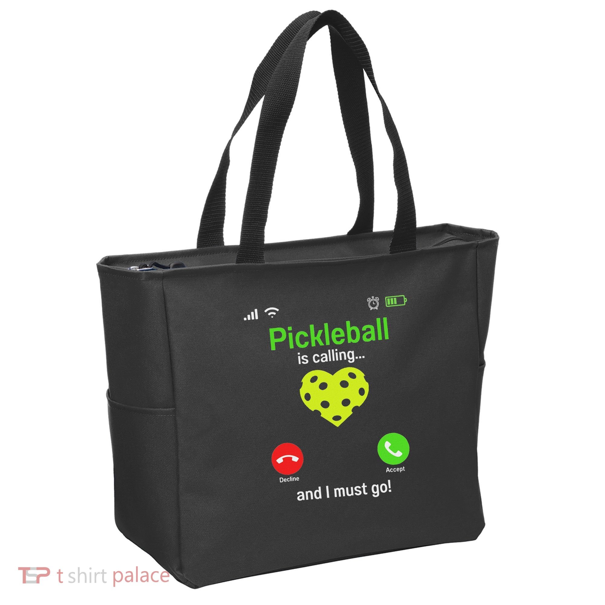Pickle Ball Is Calling Team Gear & Player Funny Pickleball Tote Bag
