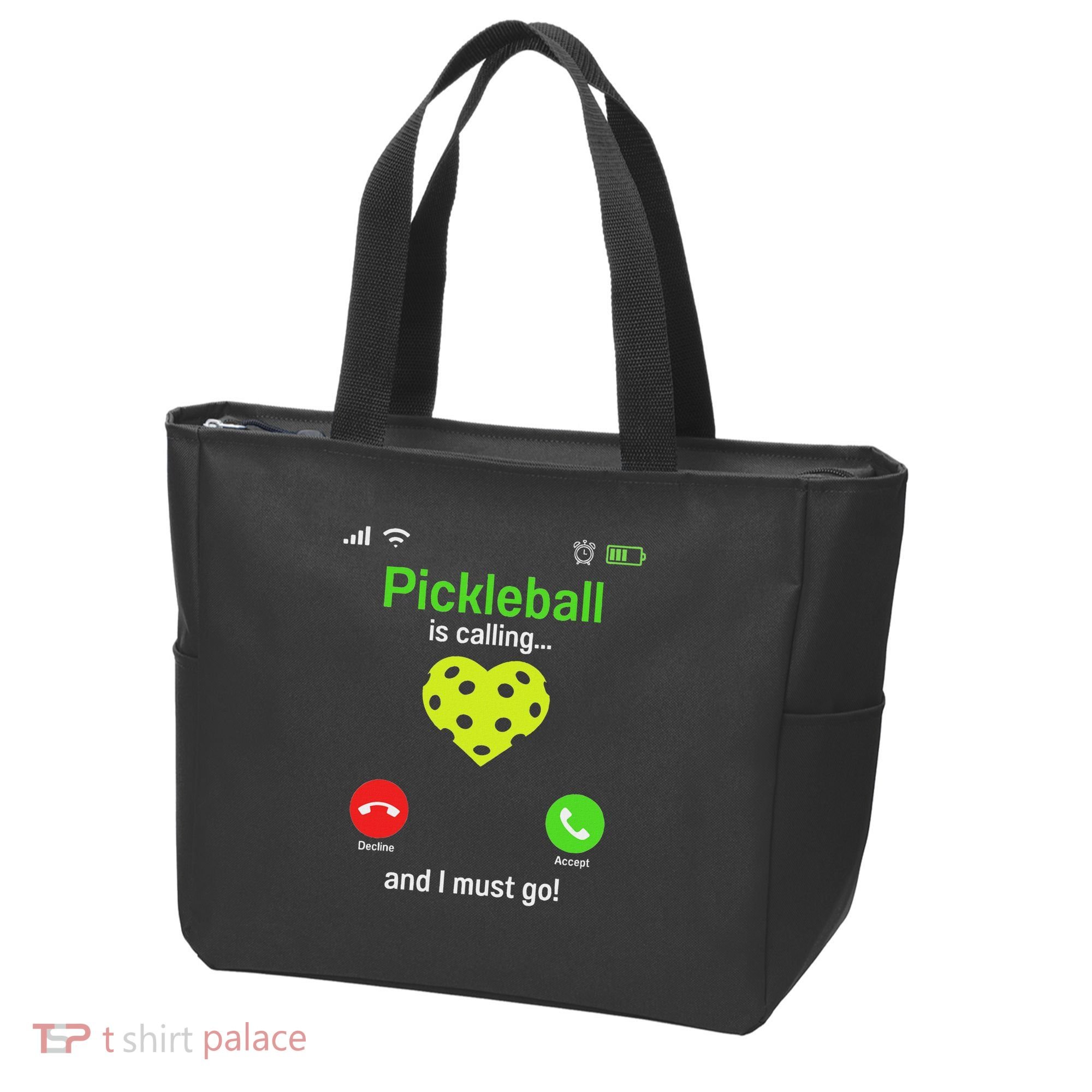 Pickle Ball Is Calling Team Gear & Player Funny Pickleball Tote Bag