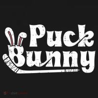 Puck Bunny Ice Hockey Stick Cute Player Meaningful Gift Bucket Hat thumb 4