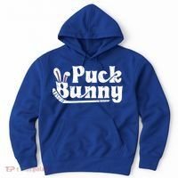 Puck Bunny Ice Hockey Stick Cute Player Meaningful Gift Hoodie thumb 0
