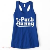 Puck Bunny Ice Hockey Stick Cute Player Meaningful Gift Women's Tank Top thumb 0