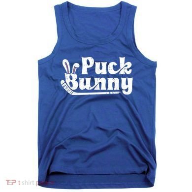 Puck Bunny Ice Hockey Stick Cute Player Meaningful Gift Tank Top