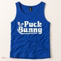 Puck Bunny Ice Hockey Stick Cute Player Meaningful Gift Tank Top thumb 2
