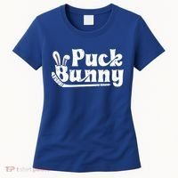 Puck Bunny Ice Hockey Stick Cute Player Meaningful Gift Women's T-Shirt thumb 0