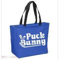 Puck Bunny Ice Hockey Stick Cute Player Meaningful Gift Tote Bag thumb 2