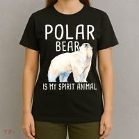 Polar Bear Is My Spirit Animal Wildlife Lover Zookeeper T-Shirt thumb 4