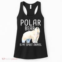 Polar Bear Is My Spirit Animal Wildlife Lover Zookeeper Women's Tank Top thumb 0
