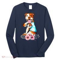Pit Bull I Love Mom Tattoo Mother's Day Gift Long Sleeve Shirt thumb 0