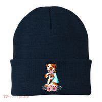Pit Bull I Love Mom Tattoo Mother's Day Gift Beanie thumb 0