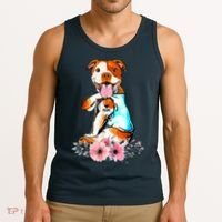 Pit Bull I Love Mom Tattoo Mother's Day Gift Tank Top thumb 3