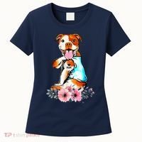 Pit Bull I Love Mom Tattoo Mother's Day Gift Women's T-Shirt thumb 0
