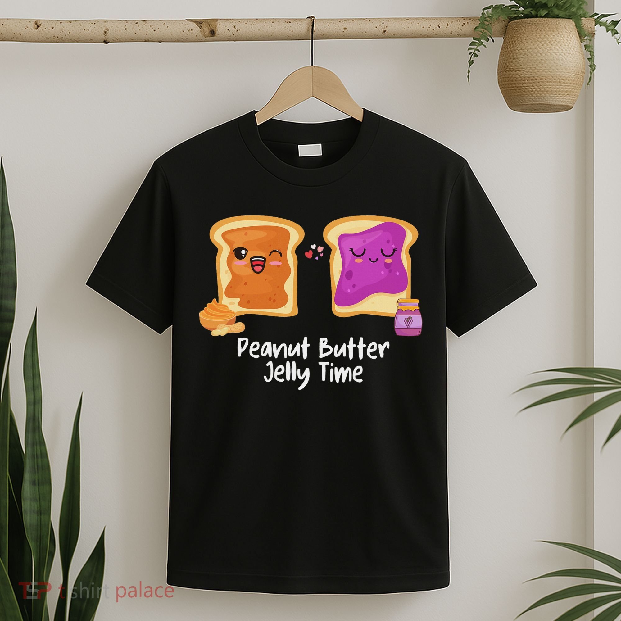 Peanut Butter Jelly Time Foodie Eating Candy Food Pun Lover T-Shirt