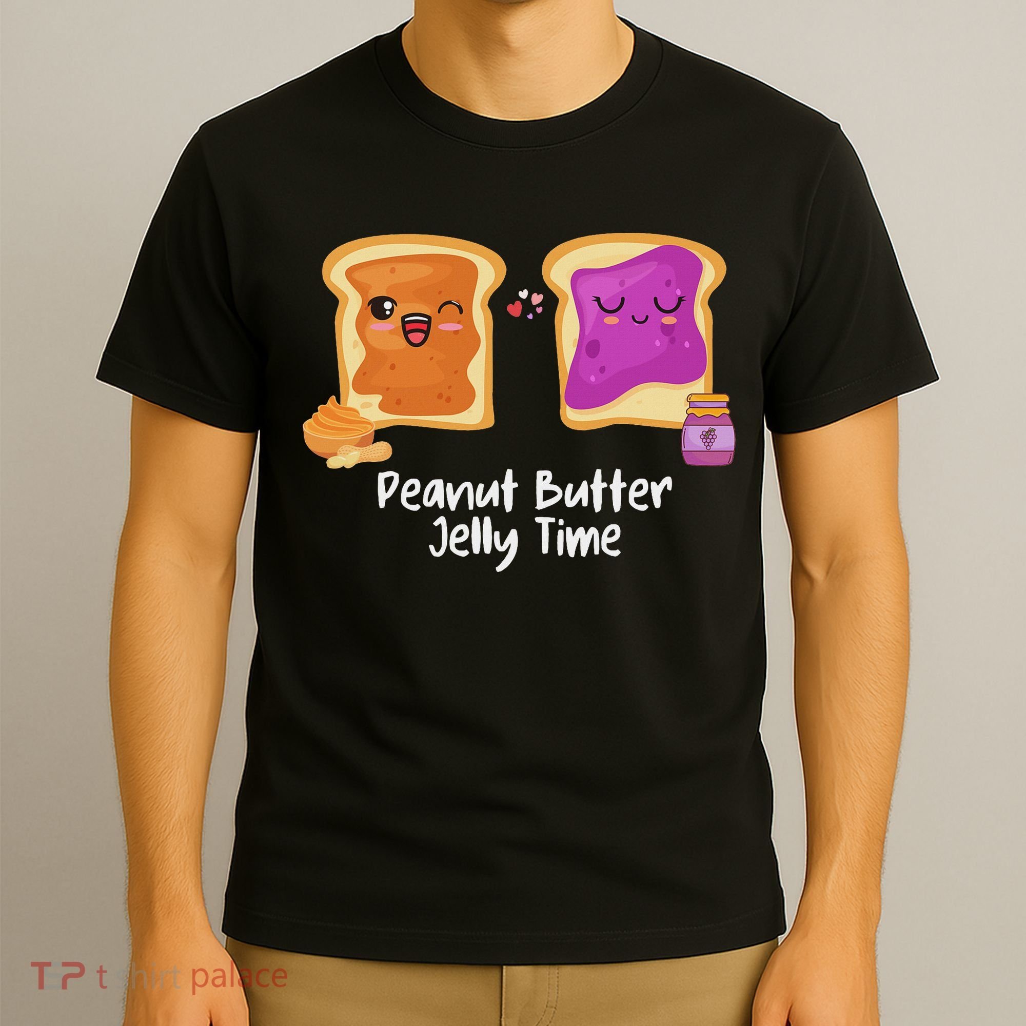 Peanut Butter Jelly Time Foodie Eating Candy Food Pun Lover T-Shirt