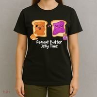 Peanut Butter Jelly Time Foodie Eating Candy Food Pun Lover T-Shirt thumb 4