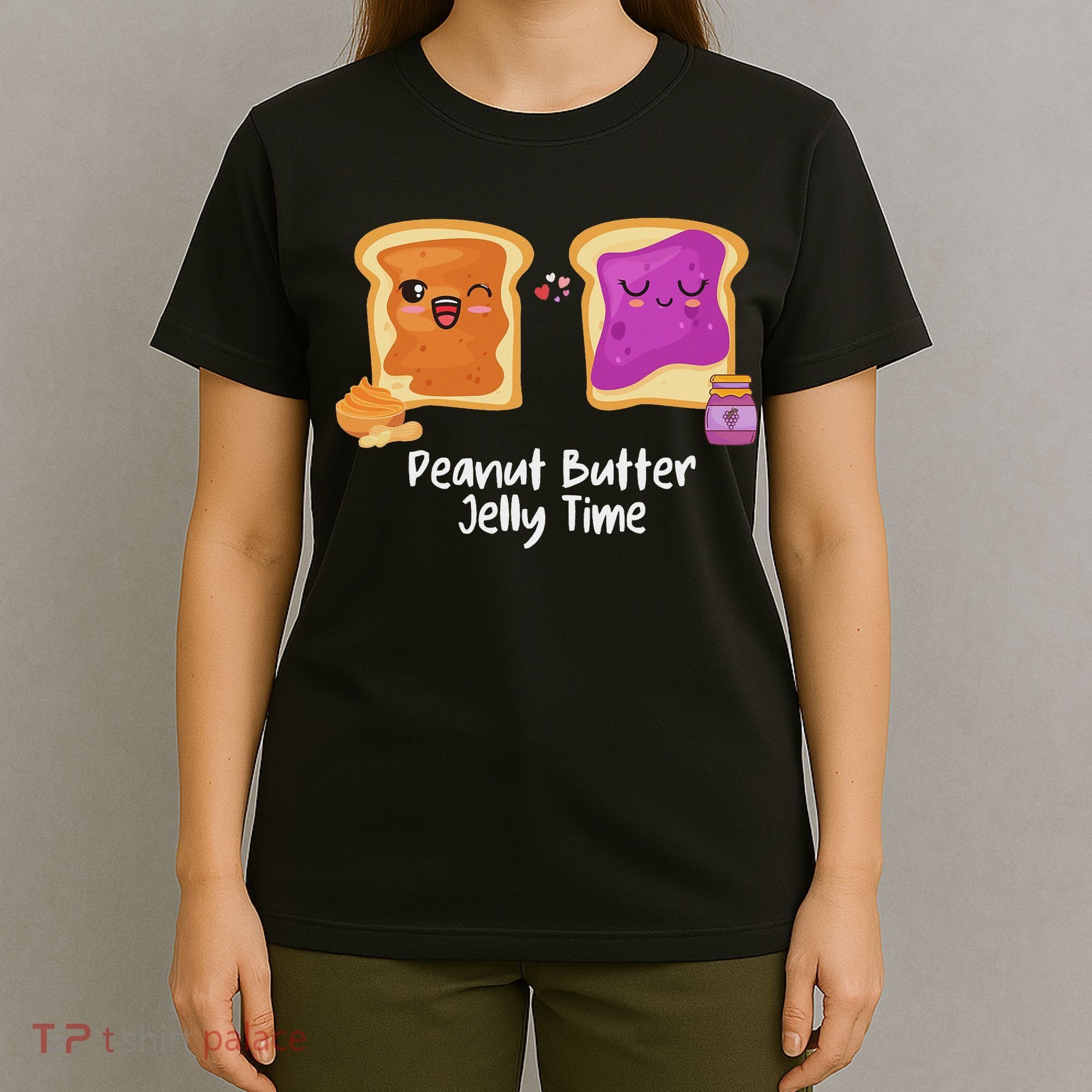 Peanut Butter Jelly Time Foodie Eating Candy Food Pun Lover T-Shirt