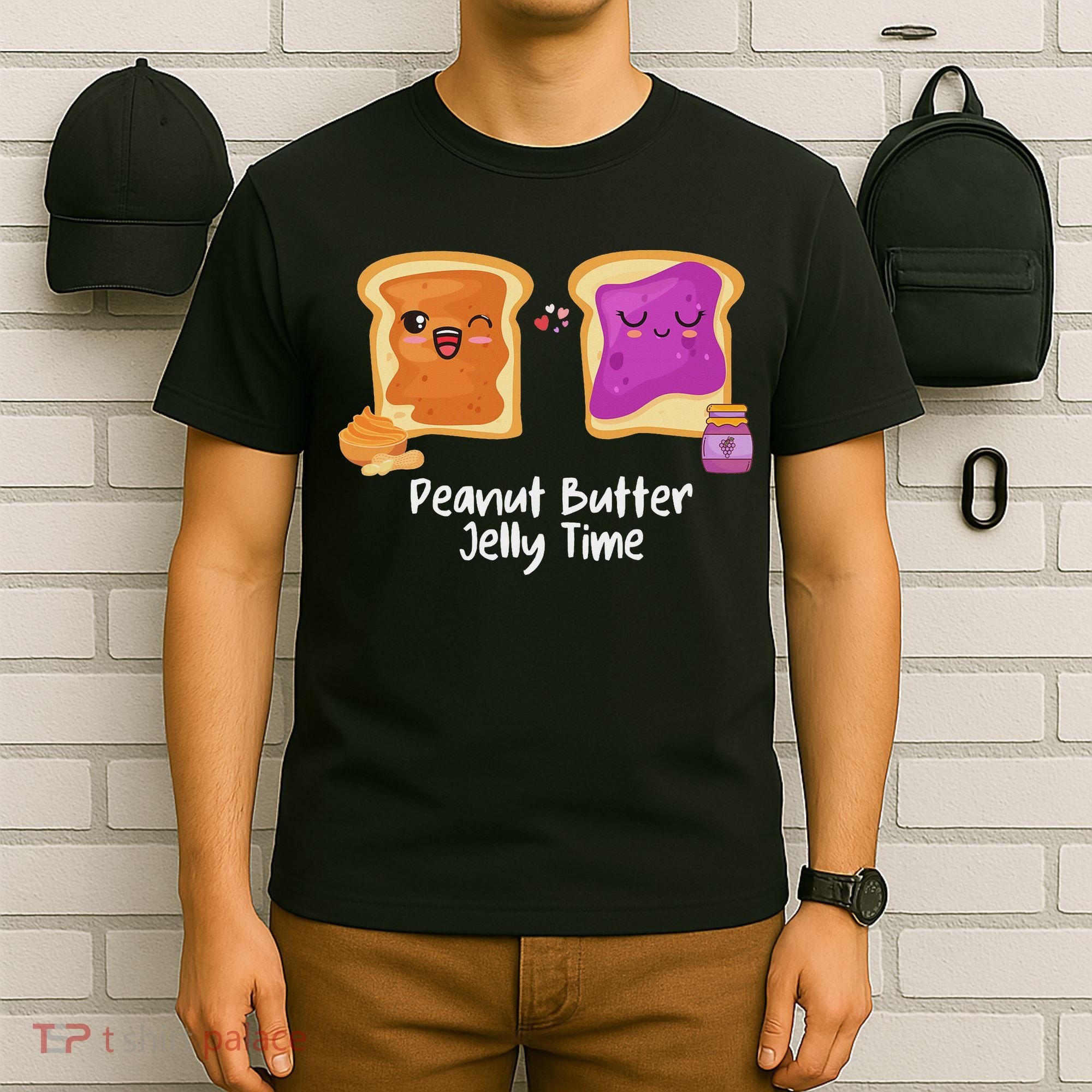 Peanut Butter Jelly Time Foodie Eating Candy Food Pun Lover T-Shirt
