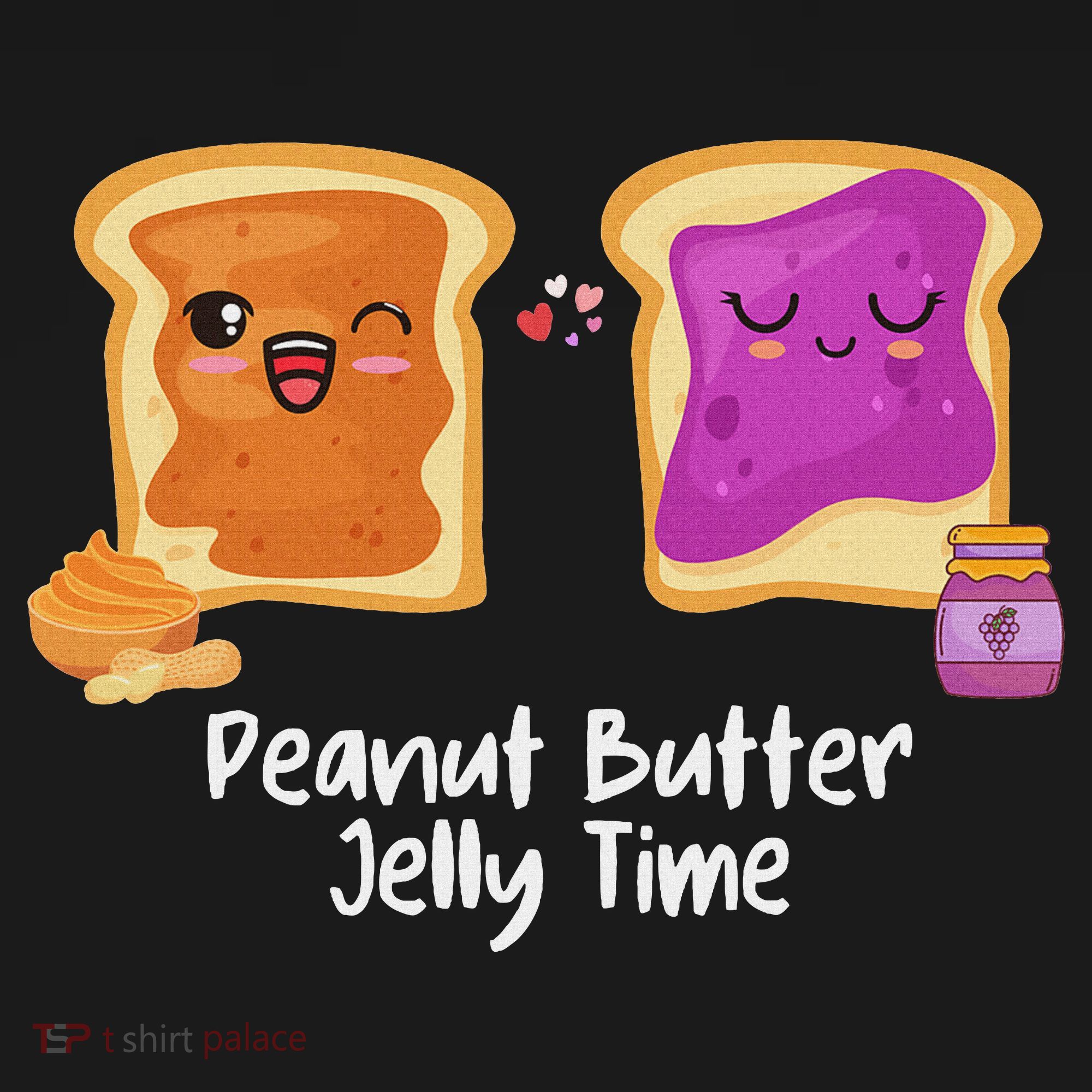 Peanut Butter Jelly Time Foodie Eating Candy Food Pun Lover Women's Hoodie