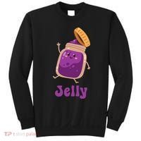 Peanut Butter & Jelly Matching Couple Halloween Best Friends Sweatshirt thumb 0