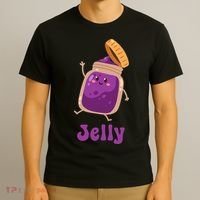 Peanut Butter & Jelly Matching Couple Halloween Best Friends T-Shirt thumb 3