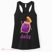 Peanut Butter & Jelly Matching Couple Halloween Best Friends Women's Tank Top thumb 0