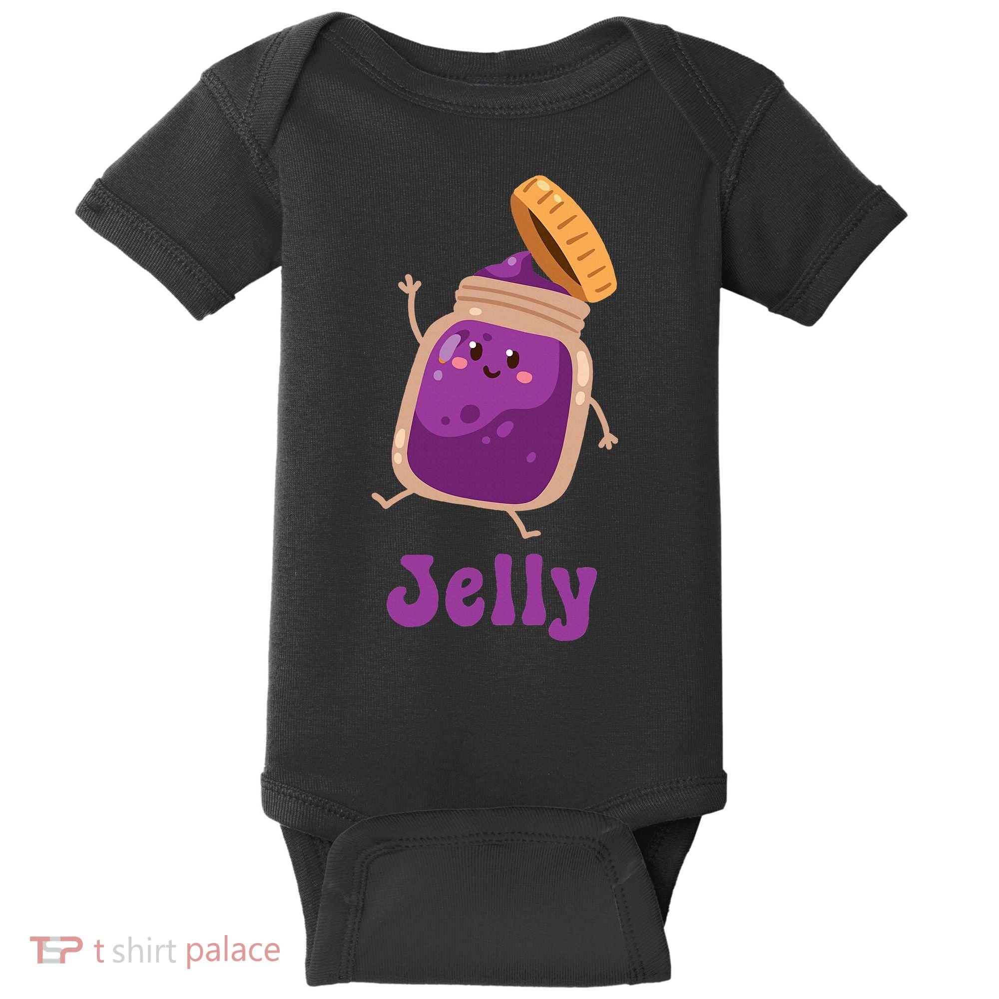Peanut Butter & Jelly Matching Couple Halloween Best Friends Baby Bodysuit