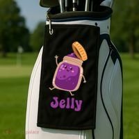 Peanut Butter & Jelly Matching Couple Halloween Best Friends Golf Towel thumb 2
