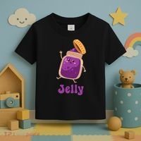 Peanut Butter & Jelly Matching Couple Halloween Best Friends Toddler T-Shirt thumb 3