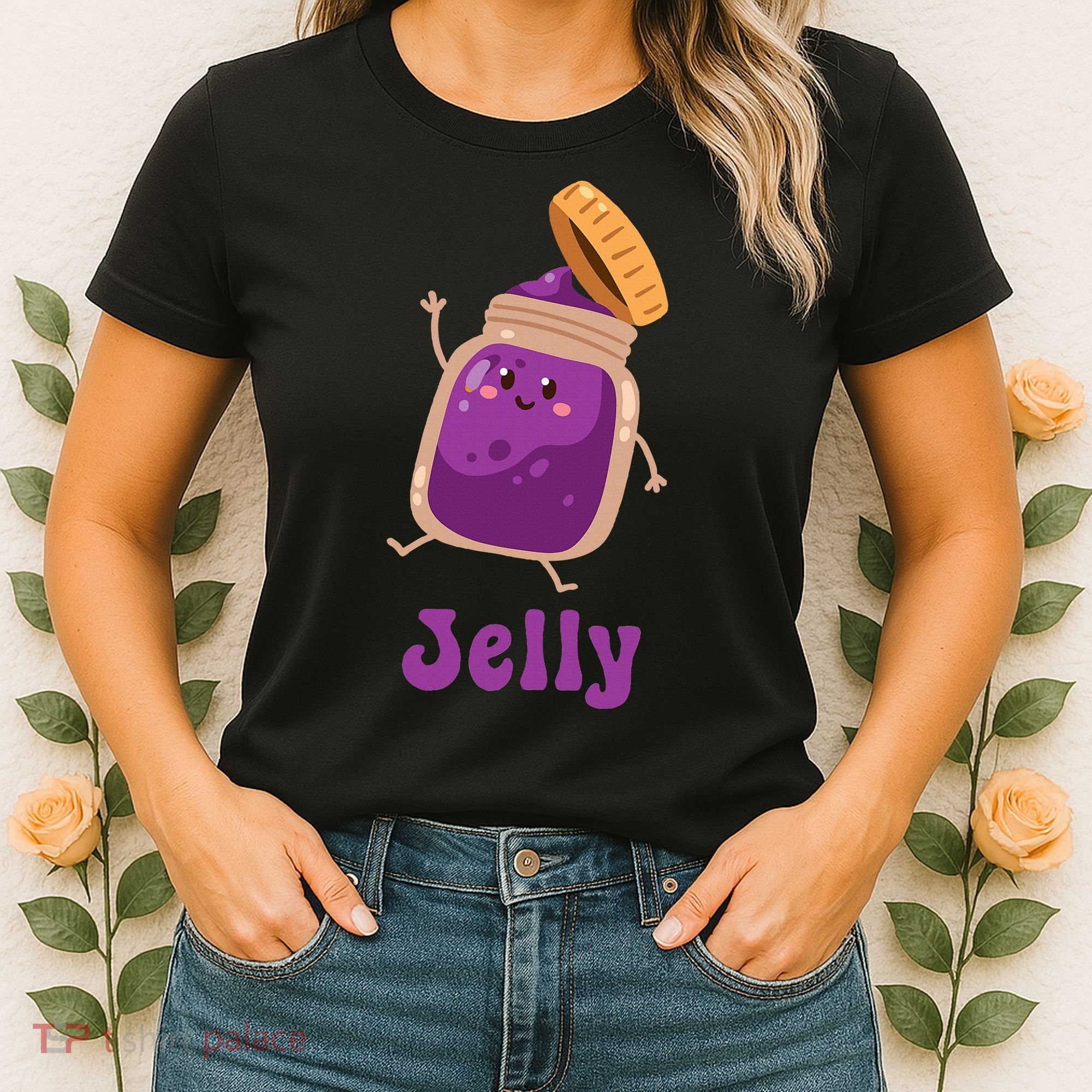 Peanut Butter & Jelly Matching Couple Halloween Best Friends Women's T-Shirt