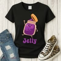 Peanut Butter & Jelly Matching Couple Halloween Best Friends Women's T-Shirt thumb 3