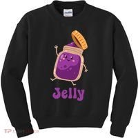 Peanut Butter & Jelly Matching Couple Halloween Best Friends Kids Sweatshirt thumb 0