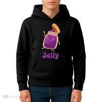 Peanut Butter & Jelly Matching Couple Halloween Best Friends Kids Hoodie thumb 4