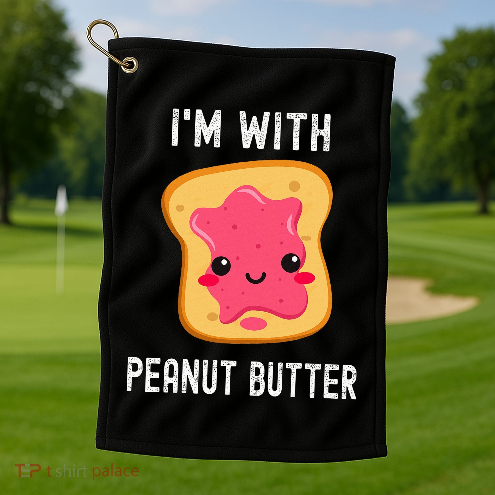 Peanut Butter Jelly Matching Couples His & Hers Golf Towel