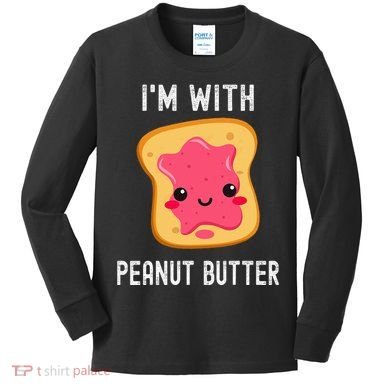 Peanut Butter Jelly Matching Couples His & Hers Kids Long Sleeve Shirt