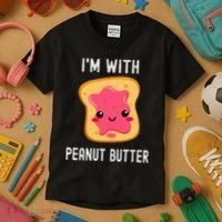 Peanut Butter Jelly Matching Couples His & Hers Kids T-Shirt thumb 3