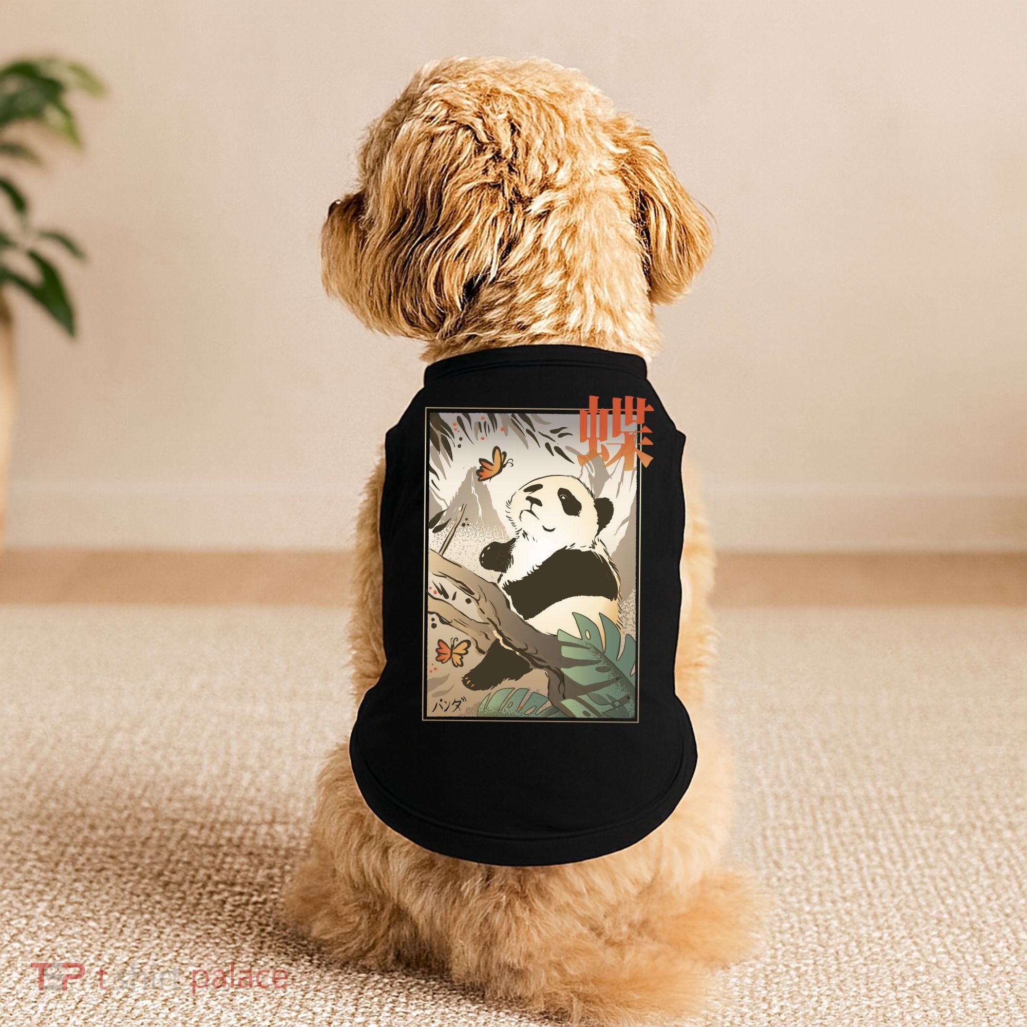 Panda Butterfly Japanese Doggie Tank