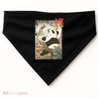 Panda Butterfly Japanese USA-Made Doggie Bandana thumb 0