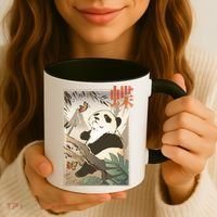 Panda Butterfly Japanese Coffee Mug thumb 3